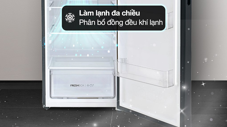 Tủ lạnh Aqua Inverter 236 lít AQR-T260FA (FB) - Công nghệ làm lạnh đa chiều