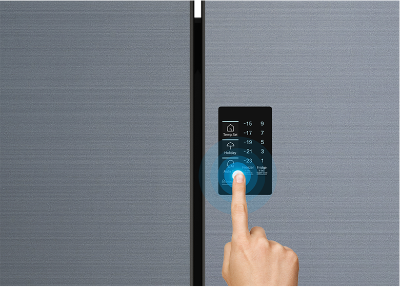 Tủ lạnh Aqua AQR-M536XA(SL) điều khiển cảm ứng