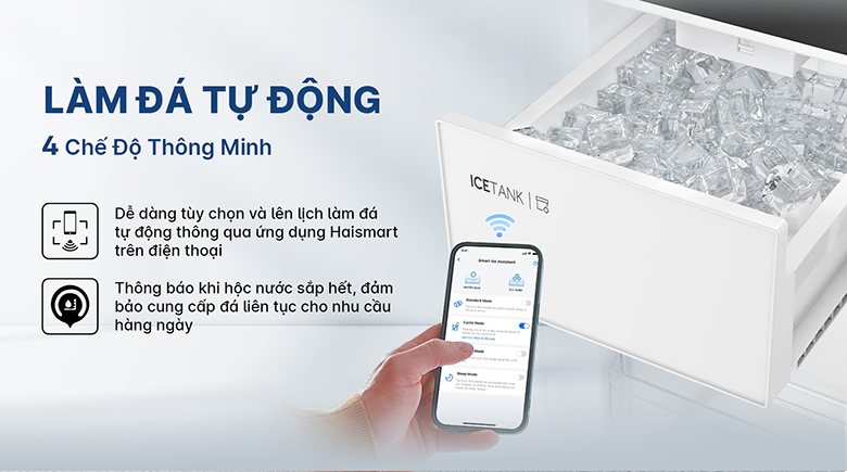 Tủ lạnh AQR-MA600XA(KGL)U1 có làm đá tự động
