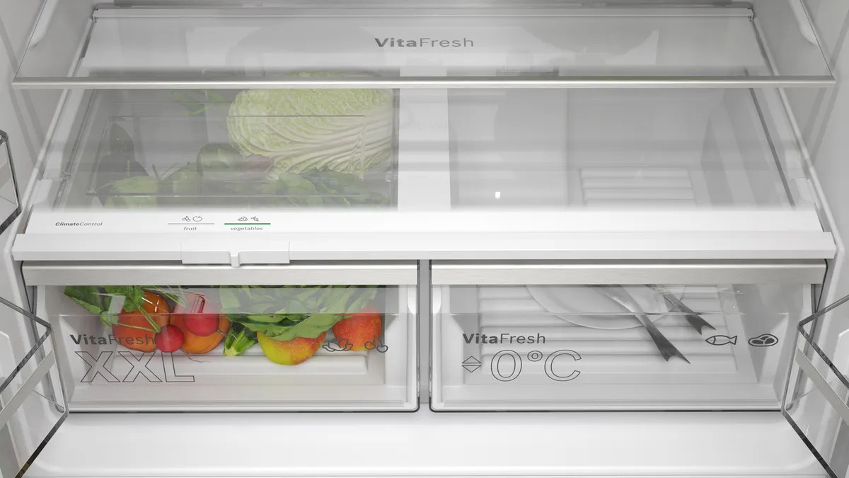 Tủ lạnh Bosch Serie 4 605 lít 4 cánh KFN96AXEA – Màu Đen - VitaFresh giữ thực phẩm tươi lâu