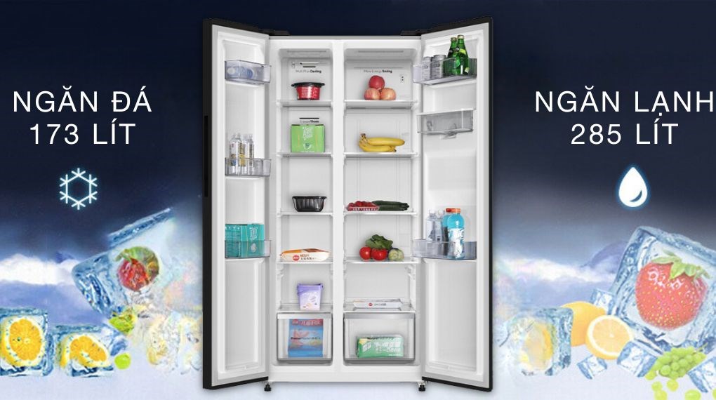 Tủ lạnh Casper Inverter 458 lít RS-460PBW - Ngăn đá Tủ lạnh Casper Inverter 458 lít RS-460PBW - Ngăn đá