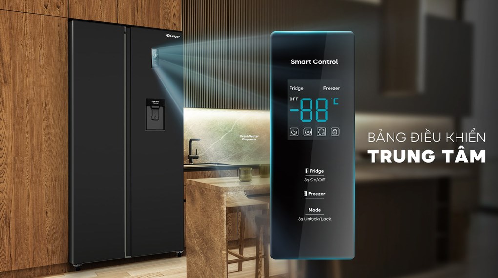 Tủ lạnh Casper Inverter 458 lít RS-460PBW - Bảng điều khiển Tủ lạnh Casper Inverter 458 lít RS-460PBW - Bảng điều khiển