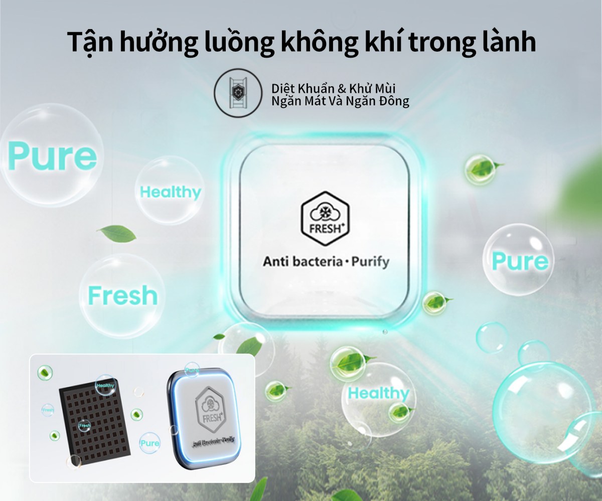 Tủ lạnh Hisense Inverter 324 lít RT469N4EBU Mới 2026 - Không khí trong lành, không lẫn mùi