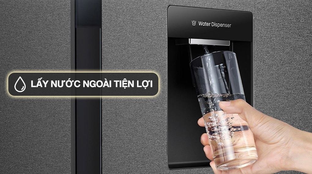 Tủ lạnh Hisense Inverter 550 lít Side By Side RS708N4EBND - Tiện ích