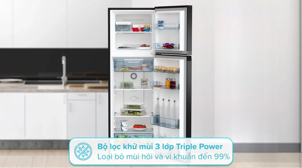 Tủ lạnh Hitachi Inverter 260 lít HRTN5275MFUVN - Công nghệ kháng khuẩn khử mùi Tủ lạnh Hitachi Inverter 260 lít HRTN5275MFUVN - Công nghệ kháng khuẩn khử mùi