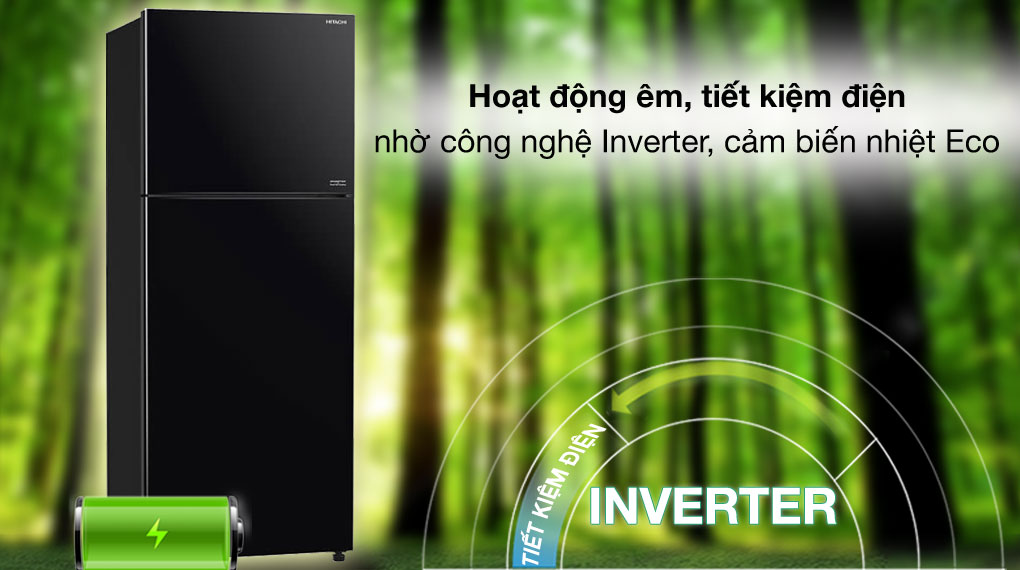 Tiết kiệm điện - Tủ lạnh Hitachi Inverter 390 lít R-FVY510PGV0 GMG Tiết kiệm điện - Tủ lạnh Hitachi Inverter 390 lít R-FVY510PGV0 GMG