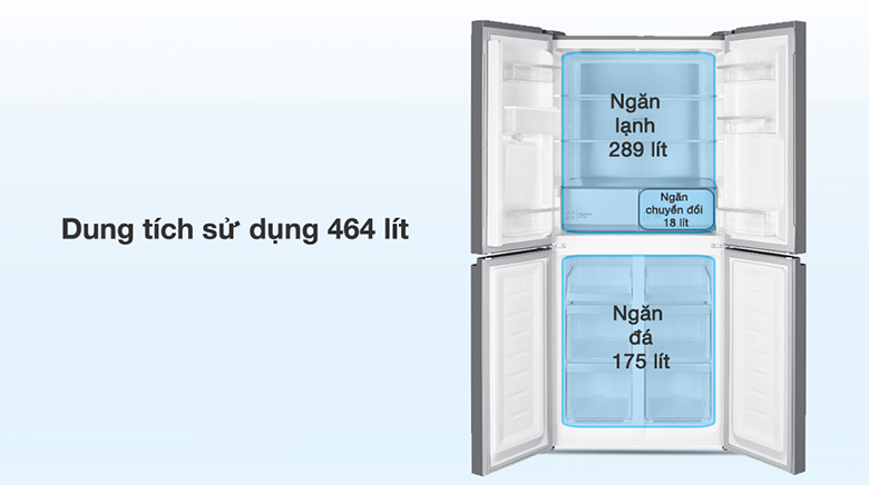 Tủ lạnh Hitachi HR4N7520DSWDXVN - Trang bị ngăn chuyển đổi Selectable Zone linh hoạt