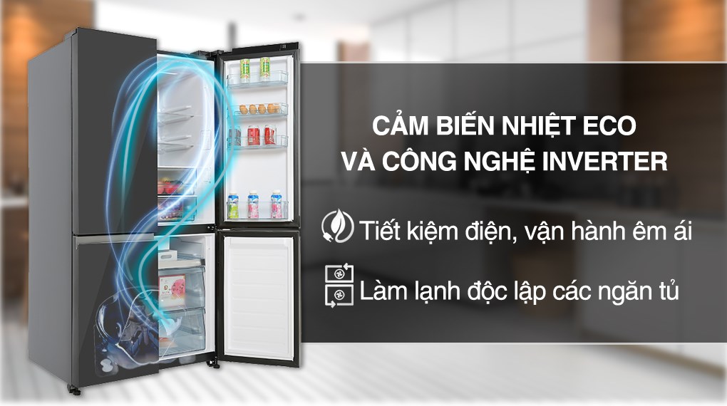 Tủ lạnh Hitachi Inverter 569 lít R-WB640PGV1 GMG - Công nghệ tiết kiệm điện Tủ lạnh Hitachi Inverter 569 lít R-WB640PGV1 GMG - Công nghệ tiết kiệm điện