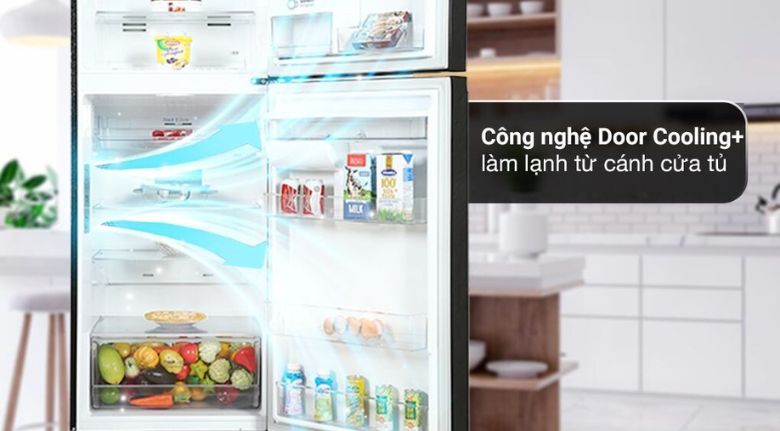 Công nghệ Door Cooling + làm lạnh toàn diện - Tủ lạnh LG Inverter 315 lít LTB31BLM