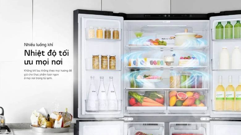 Tủ lạnh LG Inverter 607 lít Multi Door LFD61BLGA-10