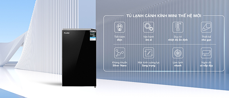 Tủ lạnh Funiki 90 lít HR S690GB