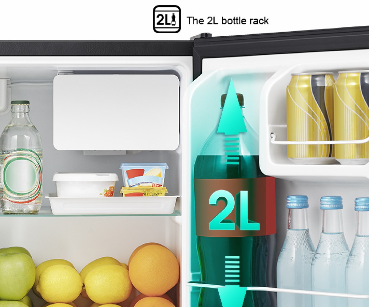 Tủ lạnh mini Hisense 45 lít HR05DB - Khay cửa để chai 2 lít