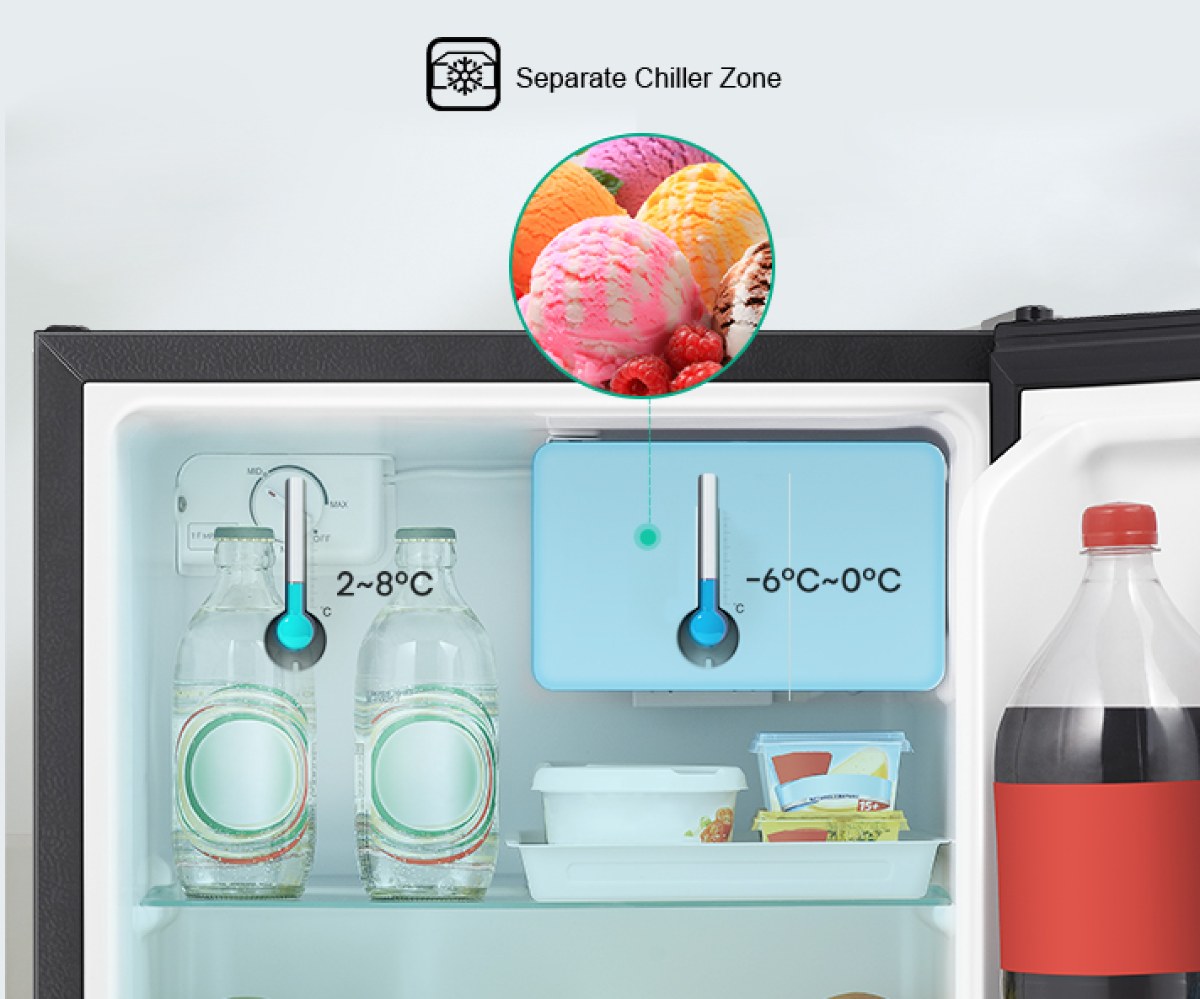 Tủ lạnh mini Hisense 45 lít HR05DB - Ngăn làm lạnh riêng
