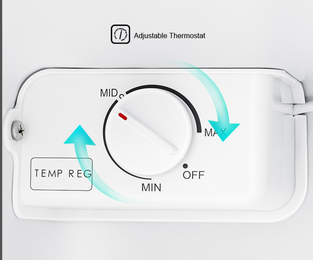 Tủ lạnh mini Hisense 45 lít HR05DB - Núm điều chỉnh nhiệt độ dễ dùng