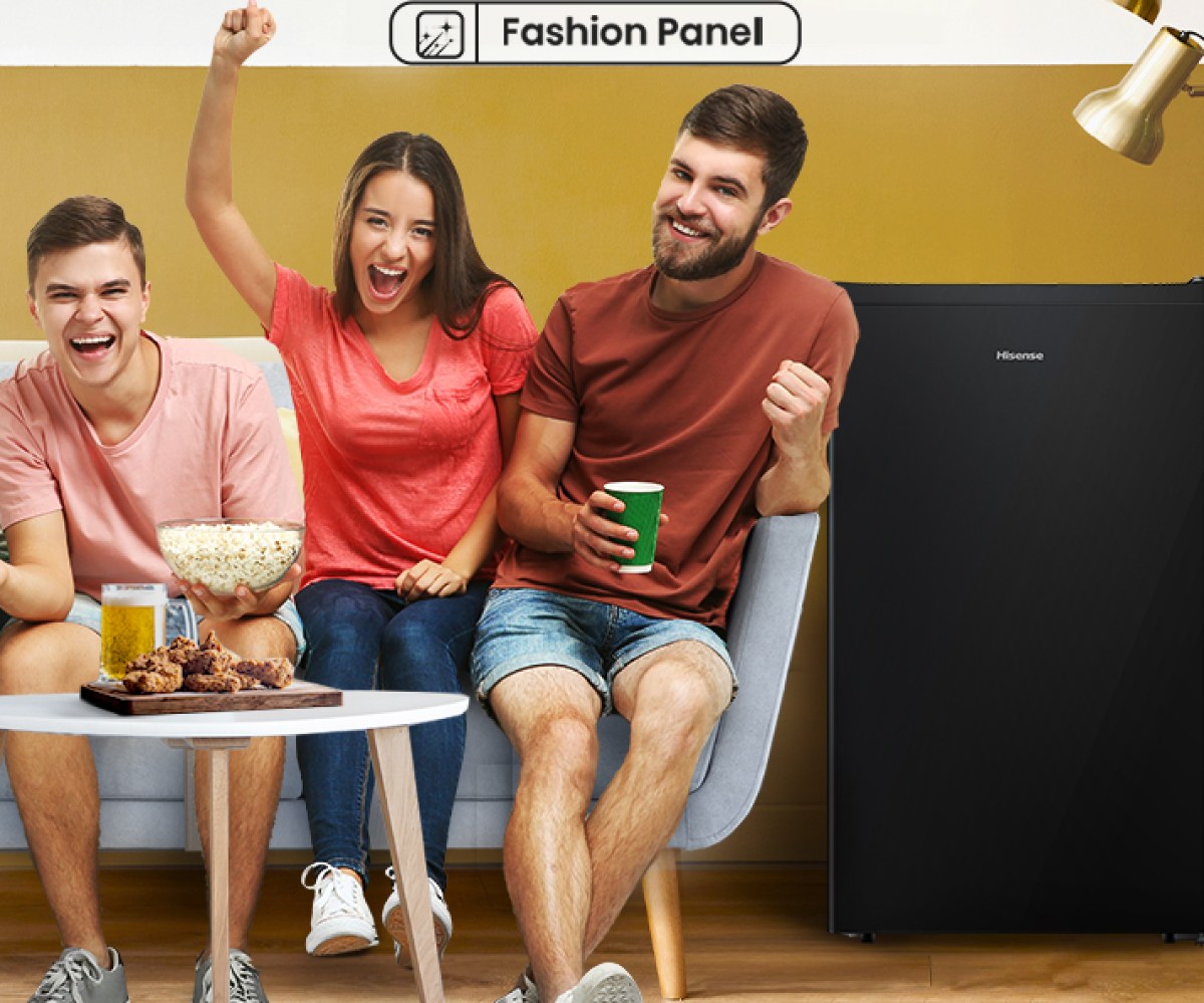 Tủ lạnh mini Hisense 94 lít HR09DB - Thiết kế mặt tủ hiện đại