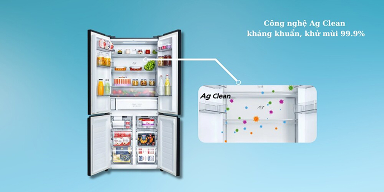 Tủ Lạnh Panasonic NR-X561GB-VN Inverter 510 lít  - Công nghệ Ag Clean kháng khuẩn, khử mùi hiệu quả