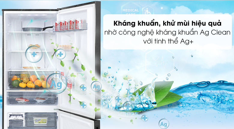 Tủ lạnh Panasonic Inverter 417 lít NR-BX471GPKV - Công nghệ Ag clean Tủ lạnh Panasonic Inverter 417 lít NR-BX471GPKV - Công nghệ Ag clean