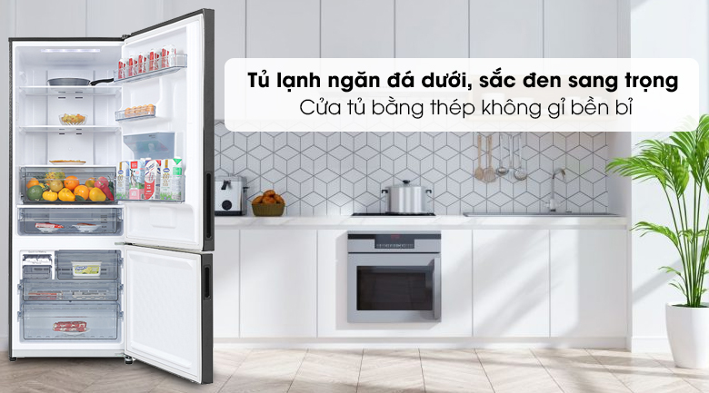 Tủ lạnh Panasonic Inverter 417 lít NR-BX471GPKV - thiết kế màu đen Tủ lạnh Panasonic Inverter 417 lít NR-BX471GPKV - thiết kế màu đen