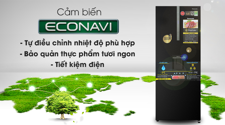 Tủ lạnh Panasonic Inverter 417 lít NR-BX471GPKV - Econavi Tủ lạnh Panasonic Inverter 417 lít NR-BX471GPKV - Econavi