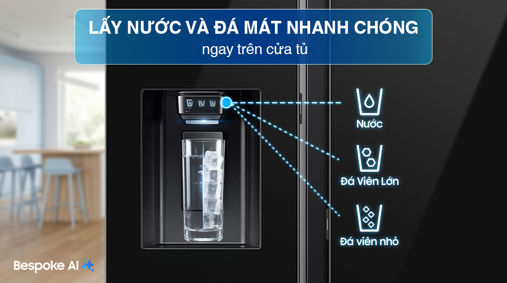 Chuông báo mở cửa Tủ lạnh Samsung RS80F65J2BSV