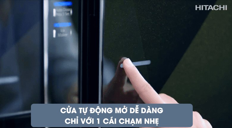 điều khiển cảm ứng - Tủ lạnh Hitachi Inverter 569 lít R-FM800XAGGV9X (DIA)