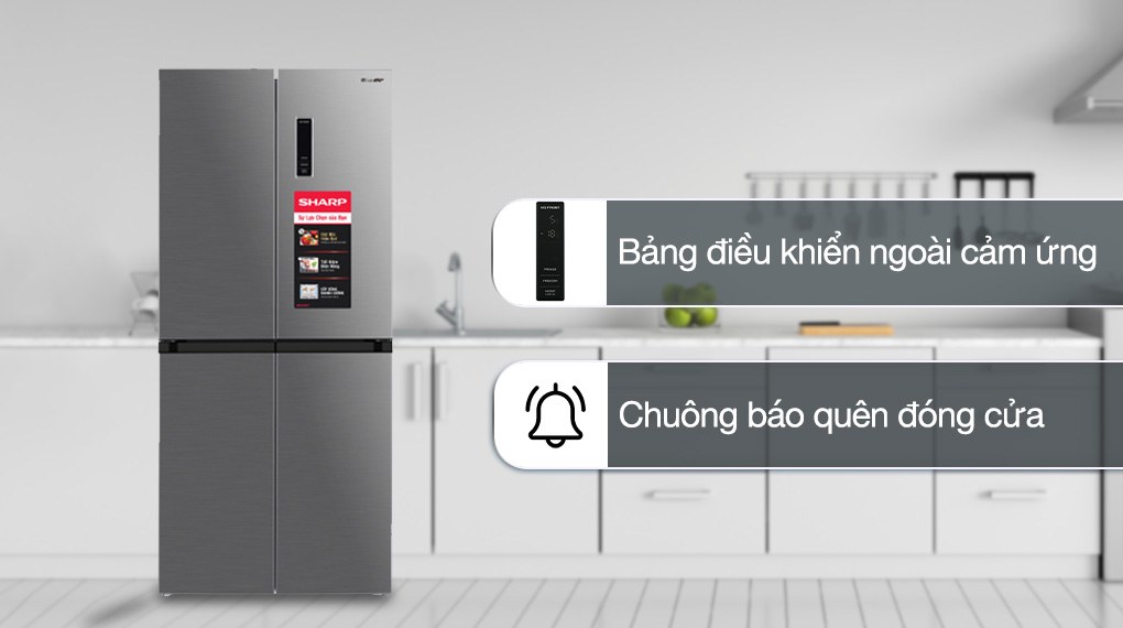 Tủ lạnh Sharp Inverter 362 lít Multi Door SJ-FX420V-SL - Tiện ích