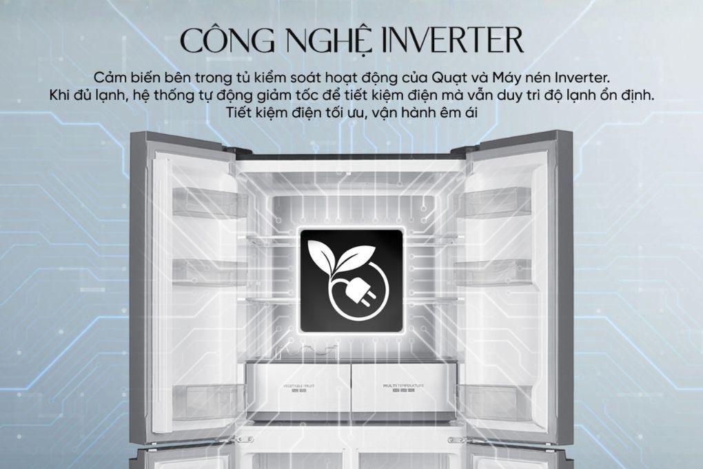 Tủ lạnh Sharp Inverter 466 lít Multi Door SJ-FXP560V-RG - Công nghệ tiết kiệm điện