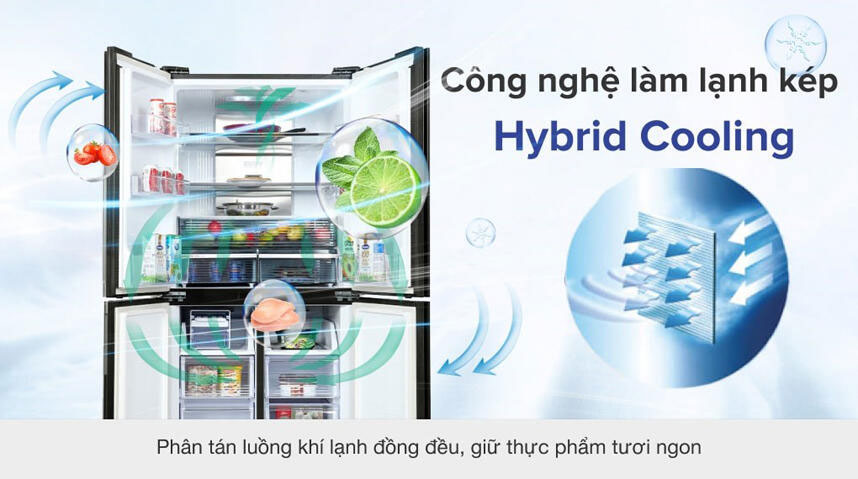 Tủ lạnh inverter làm lạnh nhanh Tủ lạnh inverter