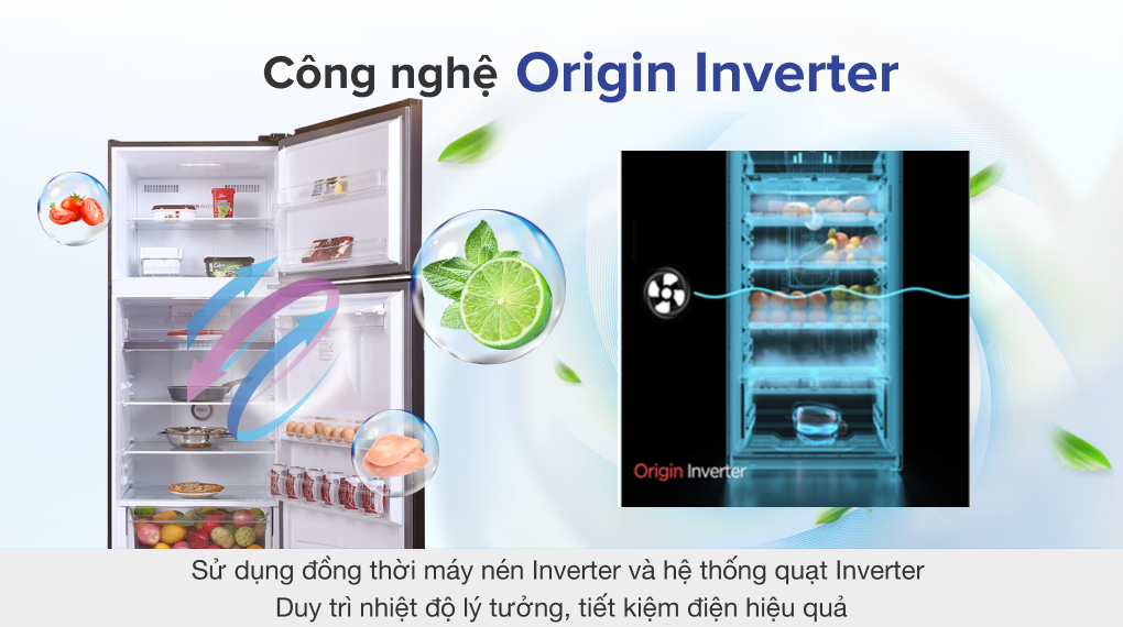 Tủ lạnh Toshiba Inverter 407 lít GR-RT535WE-PMV(06)-MG - Công nghệ Origin Inverter Tủ lạnh Toshiba Inverter 407 lít GR-RT535WE-PMV(06)-MG - Công nghệ Origin Inverter