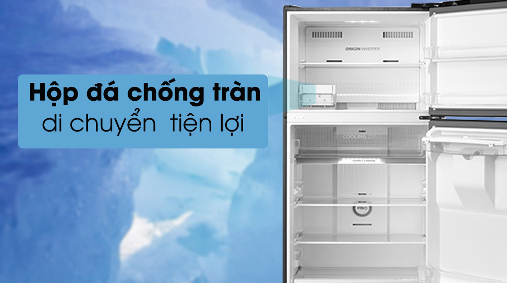 Tủ lạnh Toshiba Inverter 407 lít GR-RT535WE-PMV(06)-MG-Tiện lợi di chuyển hộp đá chống tràn, tối ưu hóa không gian lưu trữ Tủ lạnh Toshiba Inverter 407 lít GR-RT535WE-PMV(06)-MG-Tiện lợi di chuyển hộp đá chống tràn, tối ưu hóa không gian lưu trữ
