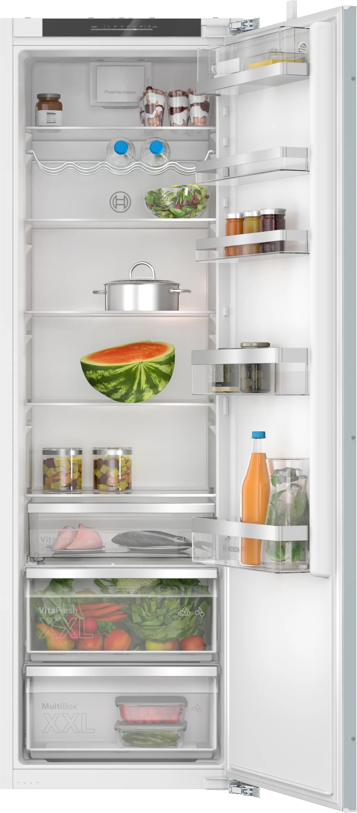 Tủ mát âm tủ Bosch Serie 6 310 lít KIR81ADD0 Xuất xứ Đức - Lắp âm tủ, toàn bộ là ngăn mát