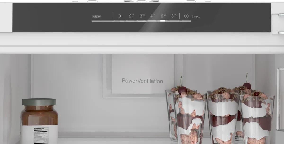 Tủ mát âm tủ Bosch Serie 6 310 lít KIR81ADD0 Xuất xứ Đức - SuperCooling và vận hành siêu êm