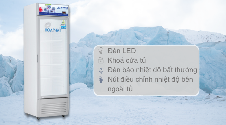 Tiện ích - Tủ mát Hoà Phát 242 lít HSR D6242 