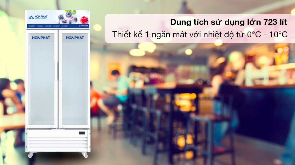 Tủ mát Hòa Phát 723 lít HSR D6723 - Thiết kế dung tích lớn, 1 ngăn mát với nhiệt độ từ 0 - 10 độ C Tủ mát Hòa Phát 723 lít HSR D6723 - Thiết kế dung tích lớn, 1 ngăn mát với nhiệt độ từ 0 - 10 độ C