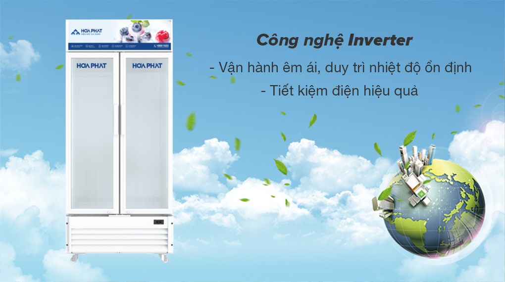 Tủ mát Hòa Phát Inverter 723 lít HSR D8723 - Công nghệ Inverter tiết kiệm điện, vận hành êm ái Tủ mát Hòa Phát Inverter 723 lít HSR D8723 - Công nghệ Inverter tiết kiệm điện, vận hành êm ái