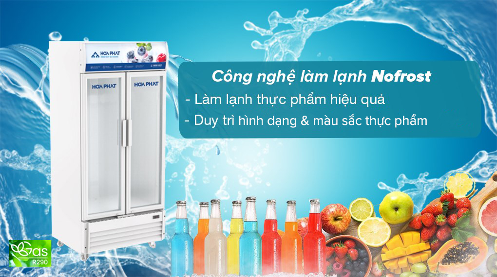 Tủ mát Hòa Phát Inverter 723 lít HSR D8723 - Công nghệ làm lạnh Nofrost làm lạnh thực phẩm hiệu quả Tủ mát Hòa Phát Inverter 723 lít HSR D8723 - Công nghệ làm lạnh Nofrost làm lạnh thực phẩm hiệu quả