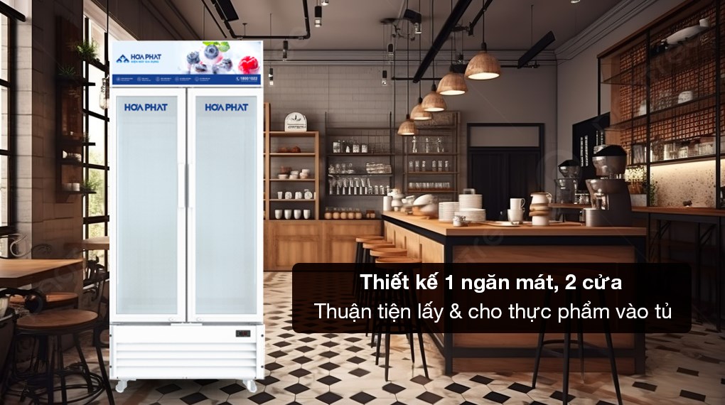 Tủ mát Hòa Phát Inverter 723 lít HSR D8723 - Thiết kế 1 ngăn mát, 2 cửa thuận tiện lấy và cho thực phẩm Tủ mát Hòa Phát Inverter 723 lít HSR D8723 - Thiết kế 1 ngăn mát, 2 cửa thuận tiện lấy và cho thực phẩm