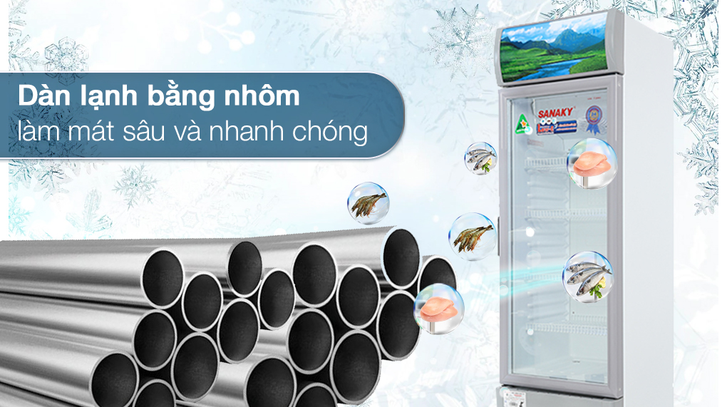 Tủ mát Sanaky 210 lít TM.VH258KL - Công nghệ tích hợp Tủ mát Sanaky 210 lít TM.VH258KL - Công nghệ tích hợp