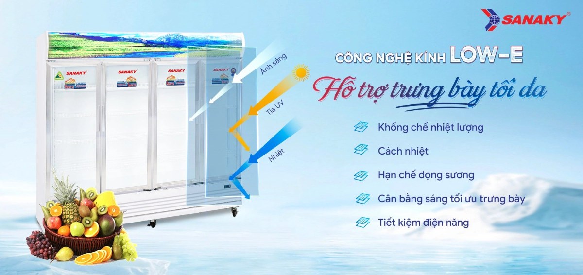 Tủ mát Sanaky 2000 lít VH-2209HP - Tiết kiệm điện năng