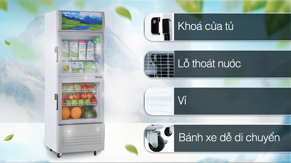 Tủ mát Sanaky 240 lít VH-308WL Tủ mát Sanaky 240 lít VH-308WL