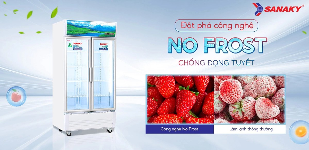 Tủ mát Sanaky Inverter 700 lít VH-8009HP3 - Đột phá công nghệ No-frost chống đọng tuyết