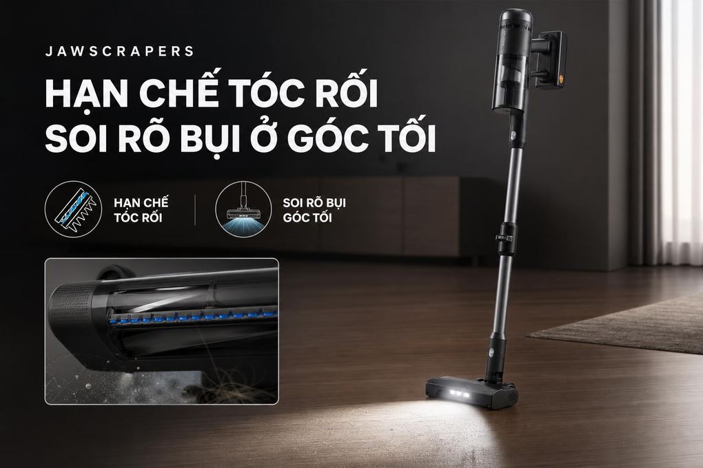 Ba đầu hút chuyên dụng cho từng khu vực