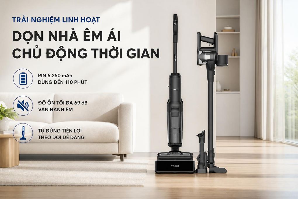 Thiết kế Tineco Floor One Switch S7 Steam