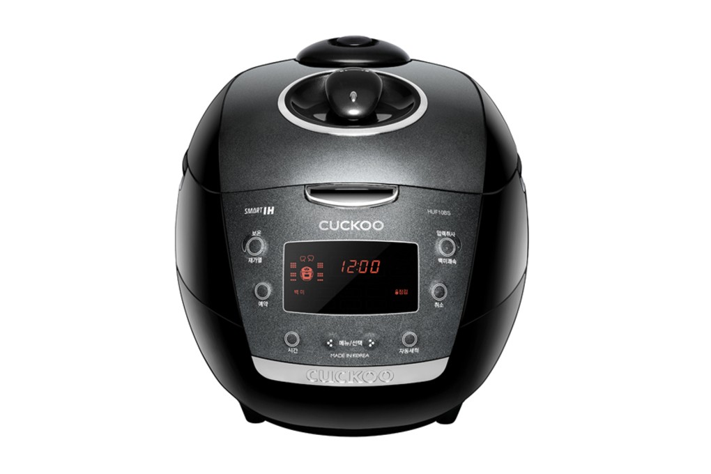 Nồi cơm điện cao tần áp suất Cuckoo Công nghệ IH Áp suất kép 1.8 lít CRP-HUF10BS Xuất xứ Hàn Quốc, Màu Đen - Công nghệ cao tần IH 2 áp suất