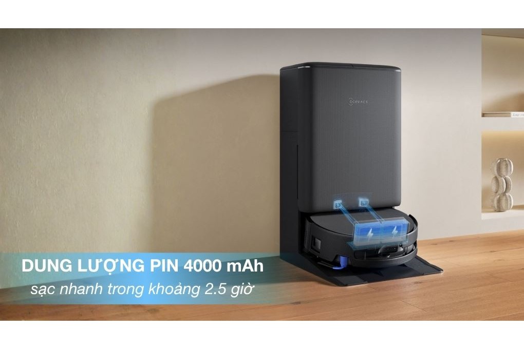 Ecovacs Deebot T90 PRO OMNI Đen lực hút 30000 Pa