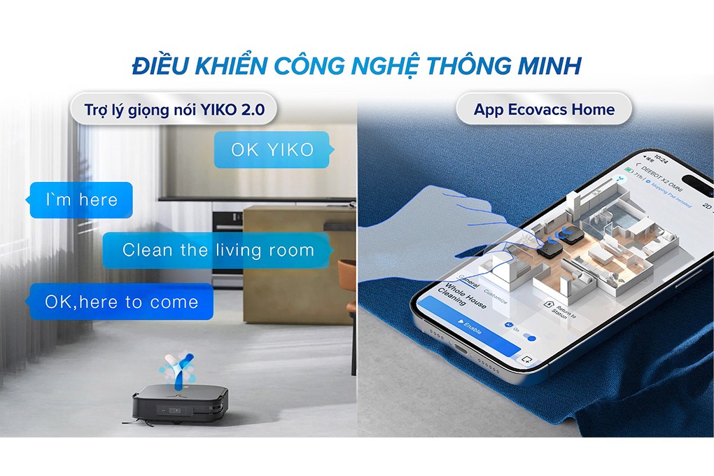 Máy hút cầm tay Ecovacs Deebot X2 Combo