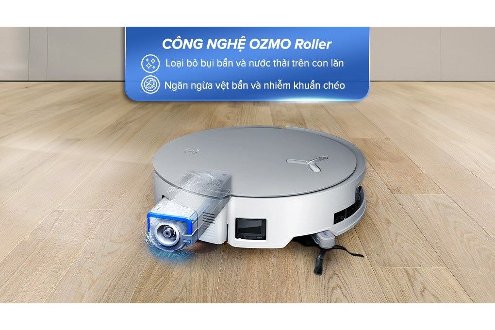 Ecovacs Deebot X8 PRO OMNI Trắng công nghệ OZMO Roller