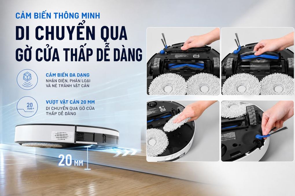 Ứng dụng điều khiển Ecovacs T30C Prime Omni Trắng