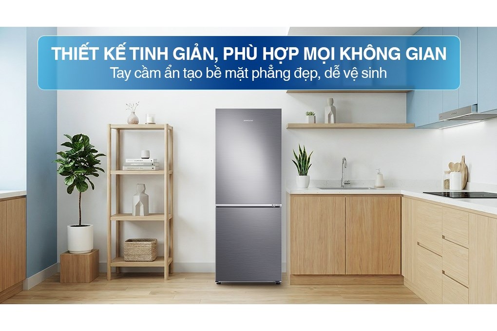 Tủ lạnh Samsung Inverter 280 lít RB27N4020S9/SV - Digital Inverter 8 cực tiết kiệm điện, vận hành êm