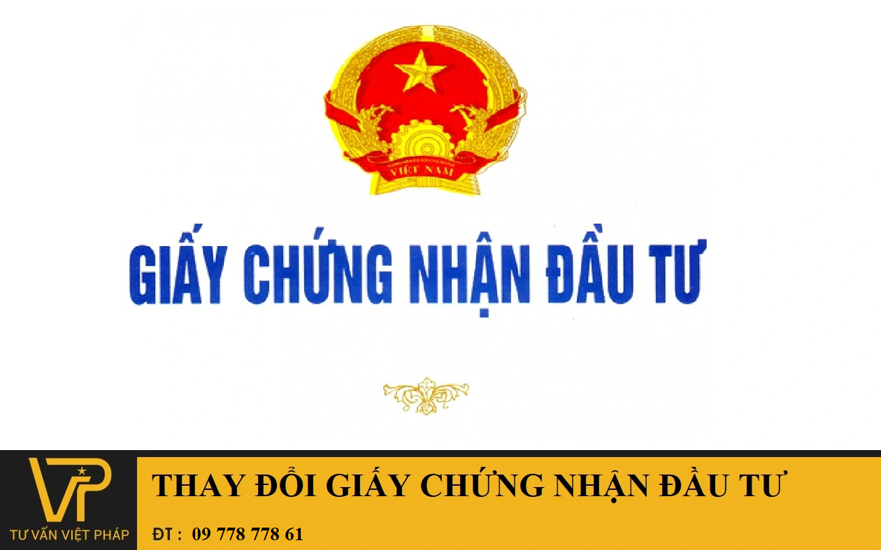 Thủ tục điều chỉnh giấy chứng nhận đầu tư